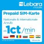 Preview: Lebara Prepaid SIM-Karte 7,50EUR / + 2,50EUR (10 EUR)