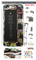 Preview: iPhone 7 Plus bis iPhone 3G Schrauben-Magnet-Vorlagen