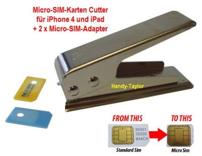 Micro-SIM-Karten Cutter für iPhone 4 / iPad