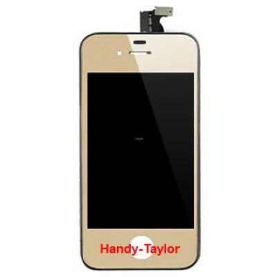 iPhone 4 Display komplett Metallic Gold, Blau, Lila, Silber, Rot