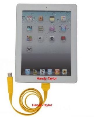 iPhone und iPad Daten-Flachband-Ladekabel (farbig)