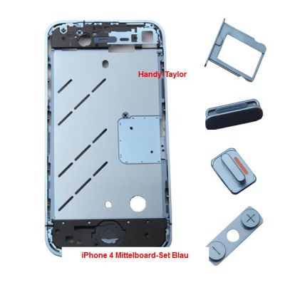 iPhone 4 Mittel-Board-Set Blau (ohne Elektronik)