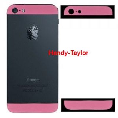 iPhone 5 Back Cover Set Pink (Glas oben/unten)