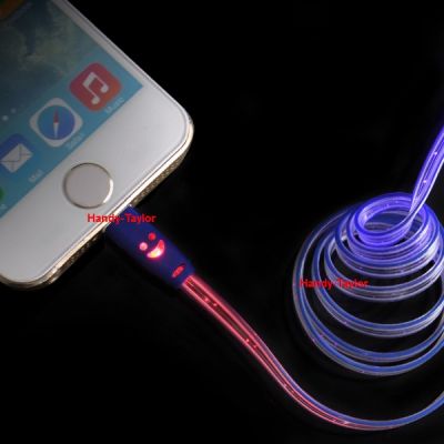 iPhone 6/6+/5S/5C/5 Lightning LED Daten-Ladekabel (Farbwahl)