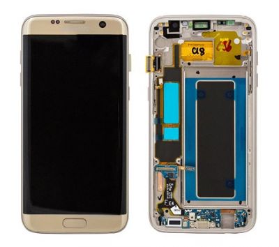 Samsung Galaxy S7 EDGE SM-G935F Komplett-Display Gold