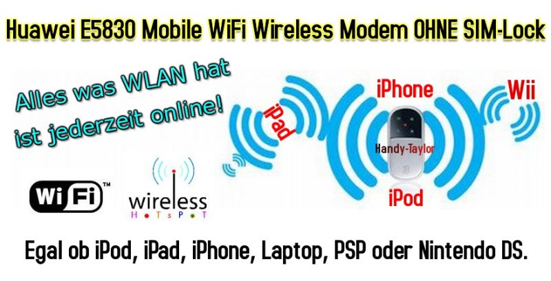 Huawei E586 Mobile Wi-Fi Wireless Modem ohne SIM-Lock