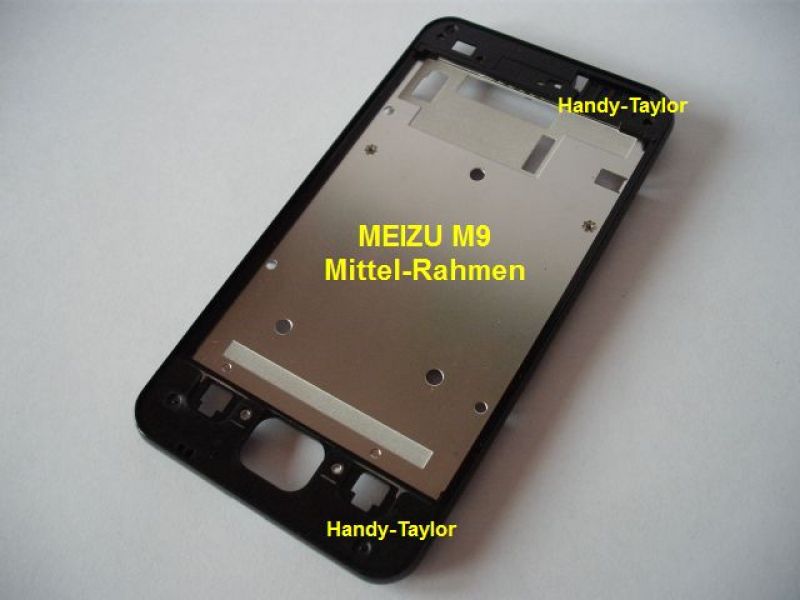 MEIZU M9 Mittel-Rahmen mit Front-Rahmen Schwarz