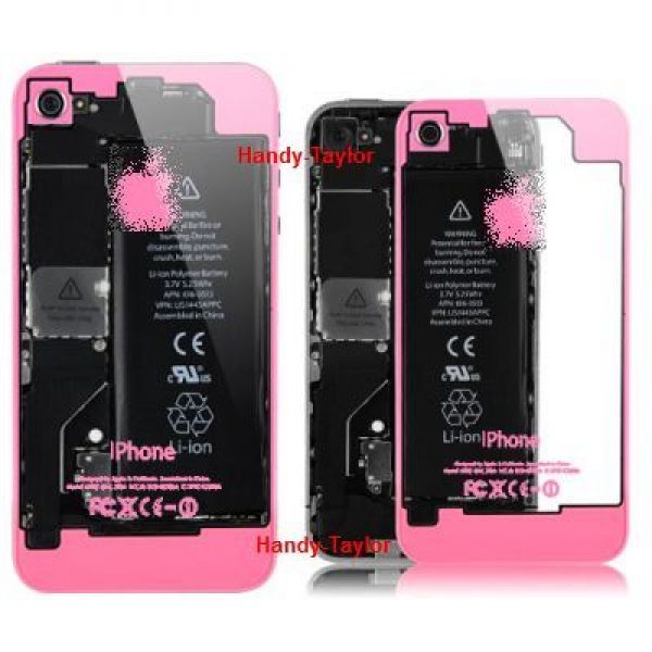 iPhone 4S Back Cover transparent (farbwahl)