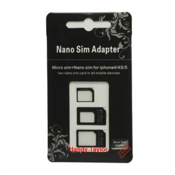 Nano-SIM-Karten Adapter für iPhone 6S/6/5/5S/5C/iPad Mini