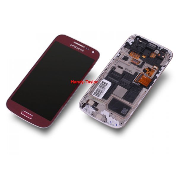 Samsung GT i919 Galaxy S4 MINI Komplett-Display Rot