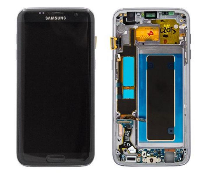 Samsung Galaxy S7 EDGE SM-G935F Komplett-Display Schwarz